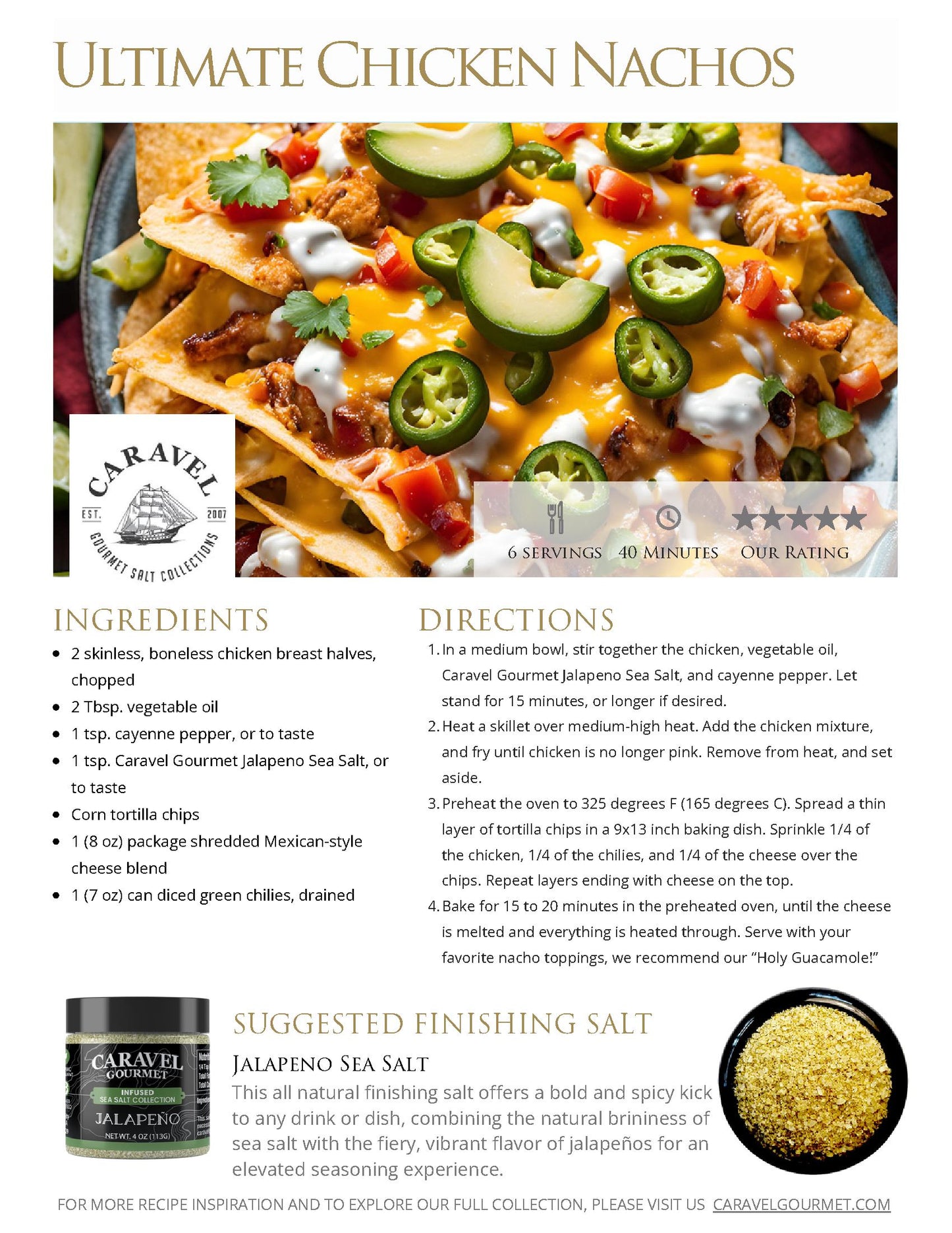 The Salty Chef - Game Day - Recipe Collection