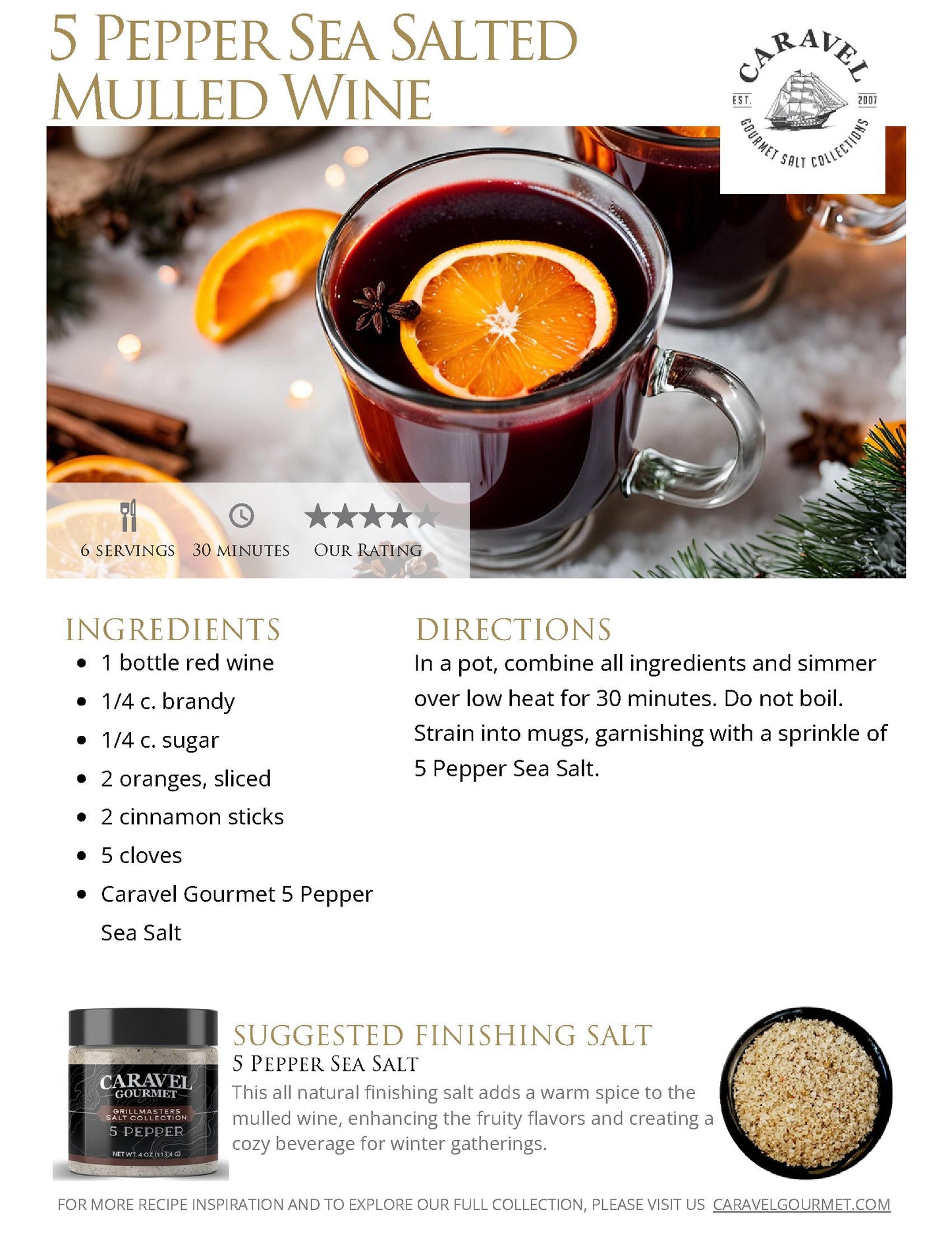 The Salty Chef - Holiday Warmers - Recipe Collection
